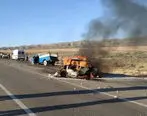 7 نفر در فارس بر اثر تصادف در آتش سوختند + جزئیات