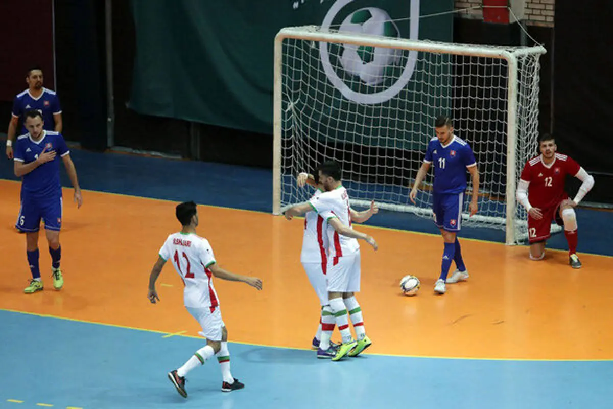 برتری تیم ملی فوتسال ایران برابر اسلواکی
