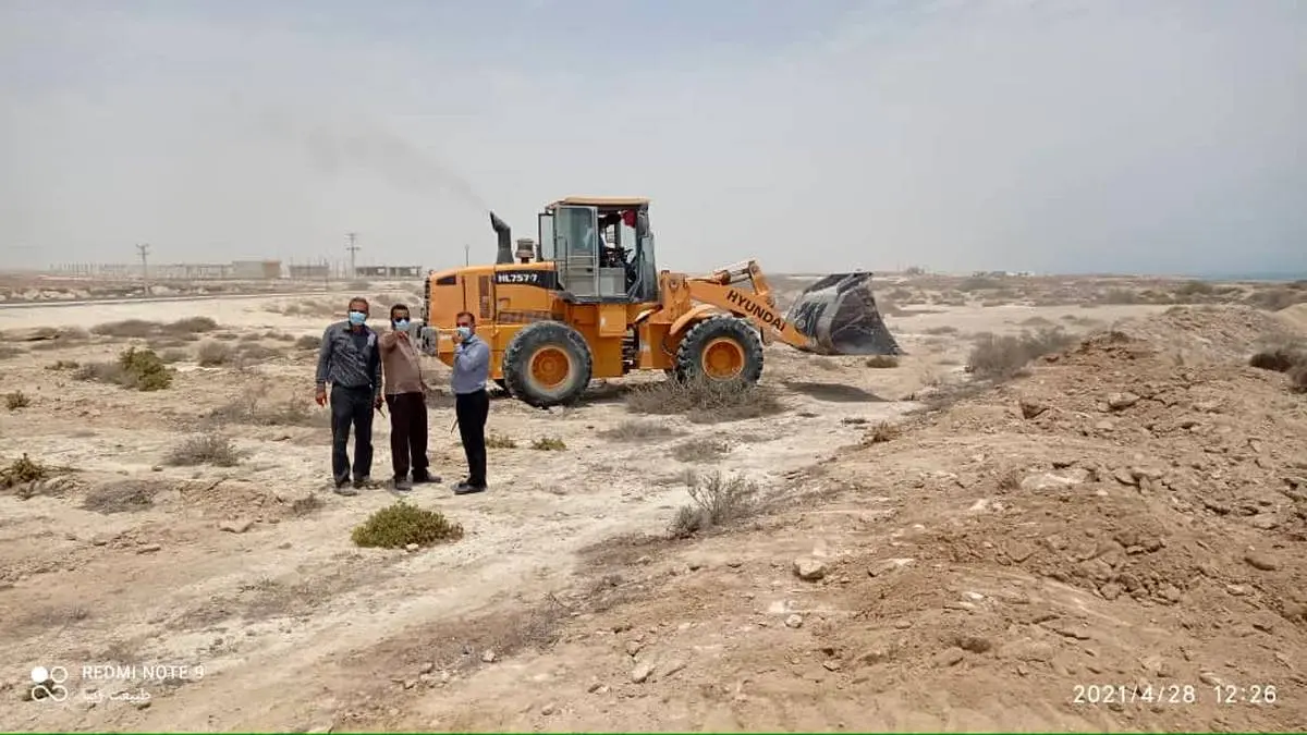 رفع تصرف اراضی خالصه دولتی با ارزش میلیاردی در روستای ریگو قشم