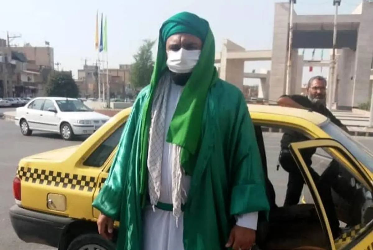 دستگیری امام زمان قلابی با لباس عجیب در ماهشهر + عکس