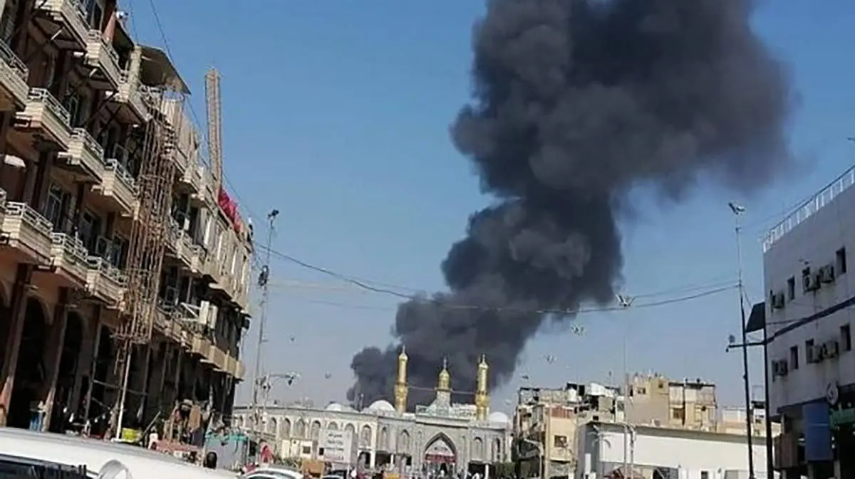 آتش سوزی مهیب در کربلا در شب عید قربان | فیلم هولناک آتش سوزی در کربلا