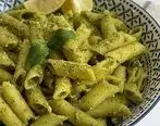 طرز تهیه پاستا پستو | سه سوته پاستا پستو درست کن