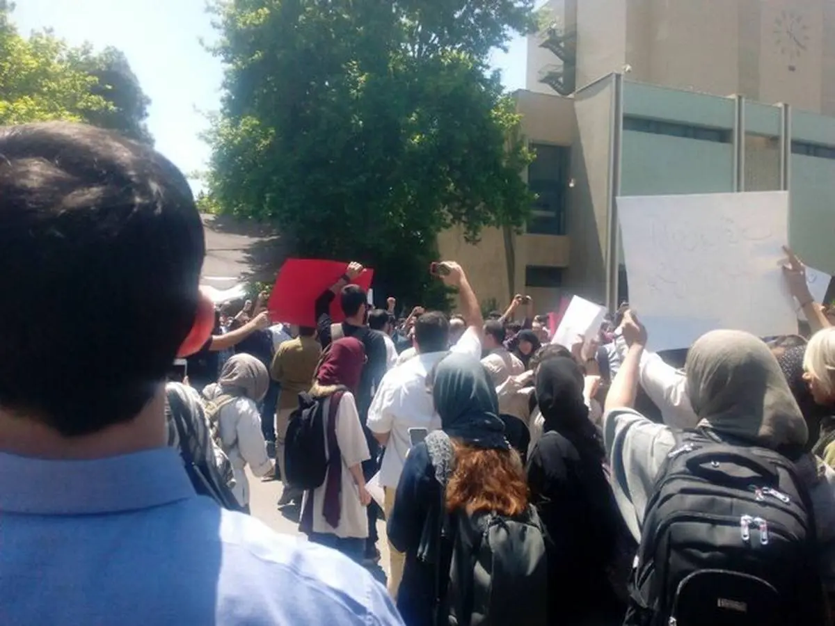 جزئیات تجمع و درگیری امروز دانشگاه تهران + تصاویر