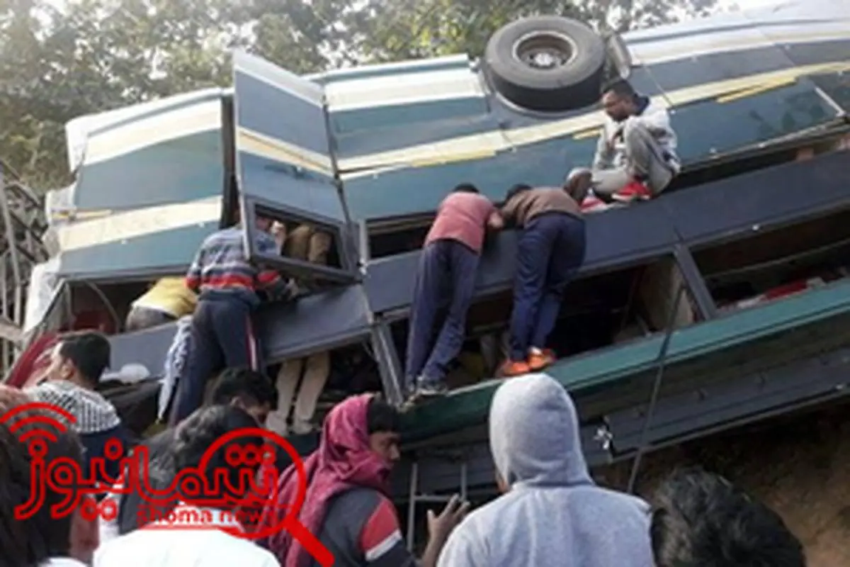 واژگونی اتوبوس در مرکز هند ۷ کشته داد