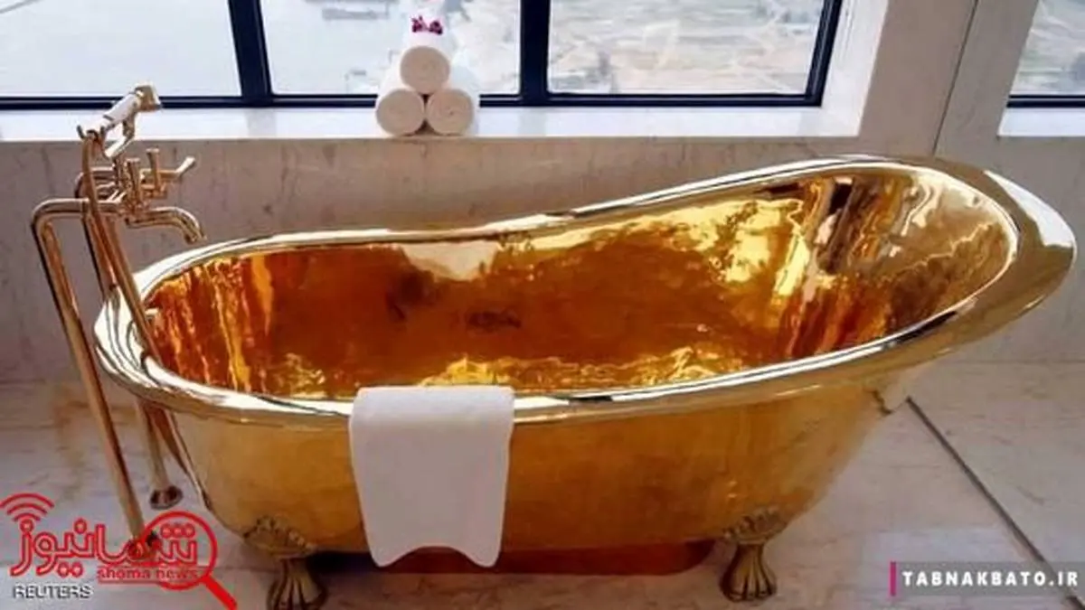 سوییت عجیب هتلی از جنس طلا !