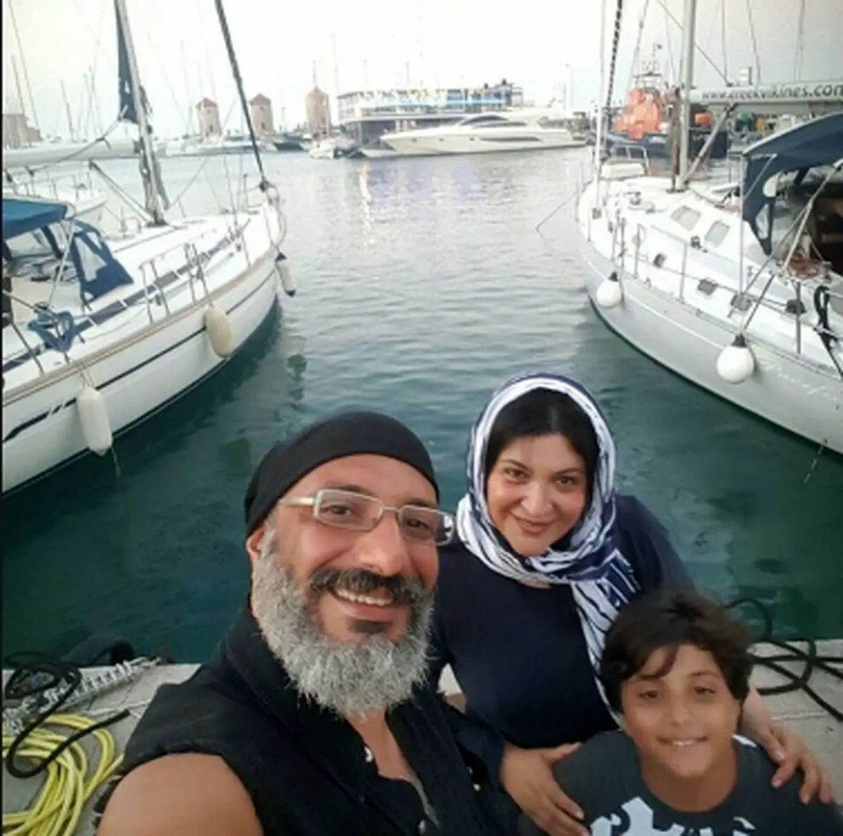 امیر جعغری و همسرش ریما رامین فر در سواحل اروپا+عکس