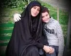 زیارت الهام چرخنده با دو پسرش در شاه عبدالعظیم | حجاب پسندیده الهام چرخنده در ایران